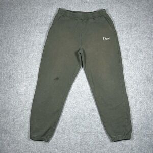 Dime Montreal Sweatpants Men's Size Medium Green Heavyweight Cuffed Loungewear‎